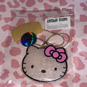 Hello Kitty Air Freshener with Pink Bow/blushing cherry scent